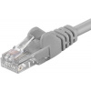 PremiumCord sp6utp03 patch UTP, RJ45-RJ45, CAT6, 3m, šedý