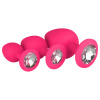 Easytoys Anal Collection Silicone Butt Plug with Diamond