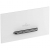 Villeroy & Boch ViConnect Ovládacie tlačidlo splachovania, biela/matný chróm 922169N5