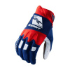 KENNY Cyklistické rukavice dlhoprsté - GLOVES TRACK - červená/modrá L