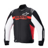 Bunda MONZA SPORT, ALPINESTARS (čierna/červená/biela, veľ. XL)