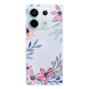 Silikonové pouzdro iSaprio - Xiaomi Redmi Note 13 Pro 5G / Poco X6 5G - Leaves and Flowers (Odolný silikonový kryt, obal, pouzdro iSaprio - Xiaomi Redmi Note 13 Pro 5G / Poco X6 5G - Leaves and Flower