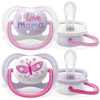 Philips AVENT Cumlík Ultra air Text 0-6m dievča, 2 ks