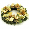 Adventný veniec zlato zelený