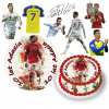 DIGITÁLNA TLAČ Opłatek na tort CRISTIANO RONALDO CR7 LOPTA + TEXT ZADARMO 9