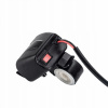 Motocykel USB nabíjačka QC3.0 rýchle nabíjanie teplota displej