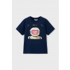 Detské bavlnené tričko Mayoral 3065.5E.Mini.PPY2 tmavomodrá 110