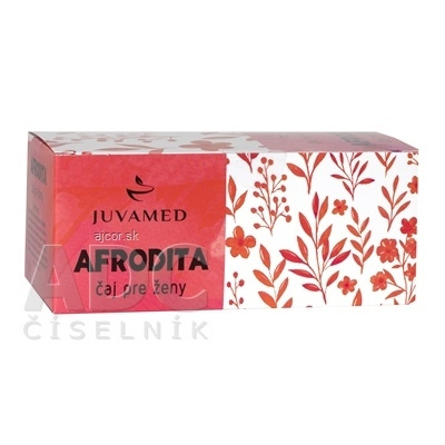 JUVAMED s.r.o. JUVAMED AFRODITA čaj pre ženy bylinný čaj v nálevových vreckách 20x1,5 g (30 g)