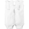 CARTER'S Body bez rukávov White neutral 5ks NB/vel. 56