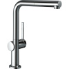 HANSGROHE Talis M54 páková drezová batéria s vyťažiteľným výtokom, 1jet, výška výtoku 265 mm, chróm, 72808000