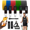 ODPOROVÁ GUMA EKSPANDER NA CVIČENIE SADA 5 GUMOVÝCH FITNESS BANDS 100 kg + EBOOK