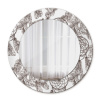 Okrúhle ozdobné zrkadlo Perie snov fi 50 cm