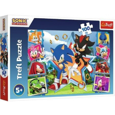 Trefl Trefl Puzzle 100 dielikov - Zoznámte sa so Sonicom / SEGA Sonic The Headgehog