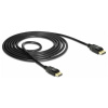 Delock DisplayPort prepojovací kábel Konektor DisplayPort 1.5 m čierna 85508 pozlátené kontakty, krútený, trojžilový tienený, 4K UHD Kábel DisplayPort; 85508