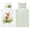 Detská posteľná bielizeň 2-dielna bambusová 135x100 Srnka Zelená Detexpol 4786 A