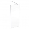 Geberit GEO - Sprchová stena Walk-In, 80x200 cm, strieborná/číre sklo 560.119.00.2