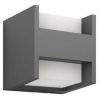 Nástenné svietidlo Philips Arbour 2xLED, teplá biela - antracitové (8718696131237)
