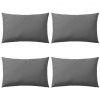 zahrada-XL Záhradný vankúš 4 ks 60x40 cm sivý 132305