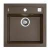 Alveus FORMIC 20 kuchynský granitový drez so sifónom 52x51 - G-03 Chocolate, spodná montáž 1103764ST