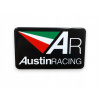 Emblémová nálepka z hliníka Tlmič Motor Sport pre Austin Racing
