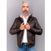 Max Original Leather Pánska kožená bunda 8051 FUR brown (4XL 62-64) - Brown - 4XL