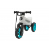 Teddies Odrážadlo FUNNY WHEELS Rider SuperSport biele/tyrkysové 2v1+popruh,výš.sedlá28/30cm nos.25kg 18m+v vrecku