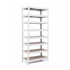 Policový regál Trestles RH 2200x900x400, nosnosť 2000 kg, 8 políc Farba: biela, Typ police: drevená MDF 5,4 mm