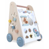 ECOTOYS Drevené vzdelávacie chodítko s pohyblivými prvkami