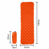Prikrývka DUFU198 BD281052-ORANGE obdĺžnik 200 x 150 cm (Oranžový štýl Ultra -Light Self -inflačný matrac)