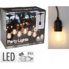 20 LED reťazových svietidiel, IP44, S14, 12 m - teplá biela