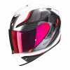 Moto přilba SCORPION EXO-1400 EVO AIR ATTUNE bílo/červená - Velikost XL
