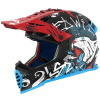 LS2 Helmets LS2 MX437 FAST EVO MINI II STARMAW BLACK YELLOW-06 - S