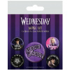 Pyramid International Sada placek Wednesday Nevermore