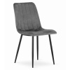 Jedálenská stolička LAVA - tmavosivá s čiernymi nohami Počet stoličiek: 3ks