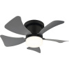 Stropný ventilátor Globo 03609A Hines s osvetlením 15W 800lm 2700-6500K Ø40,6cm čierny/sivý s diaľkovým ovládaním