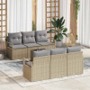 zahrada-XL Súprava záhradných pohoviek 7 pcs Béžová, šedá 55 x 55 x 37 cm 3354939