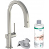 Hansgrohe Aqittura M91 - Drezová batéria s výsuvnou koncovkou a filtráciou, vzhľad nerezová 76801800