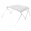 VEVOR Daszek Bimini 182x216-228x117CM 3 Łuki Baldachim Do Łodz Jasnoszary