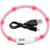 Karlie Flamingo LED svietiaci obojok pre mačky a malé psy ružový, veľkosť 35 cm, dobíjací