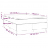vidaXL Boxspring posteľ s matracom tmavosivá 140x190 cm látka - Sivá - 57625-12611