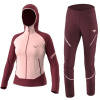 Komplet DYNAFIT Transalper Light Polartec® W Hoody Burgundy & DYNAFIT Transalper Hybrid Pant W Burgundy