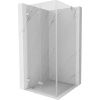 Mexen Lunar-F, skladací sprchový kút ľavý 95 x 70 cm, 8mm číre sklo, oceľový profil, 836-095-070-97-00-L
