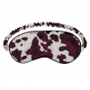 Cat&Cat hedvábná maska na spanie cow burgundy, 1 ks