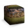 Czech Print s.r.o. Taburet Cube Stonehenge, farebná