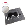 DRYBED Premium Vet Bed Border kólia šedý 100 x 75 cm