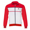 Pánske mikiny Fila Jacket Max M - white/fila red - Biely (L)