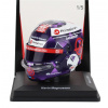 Spark-model prilby Bell Casco Helma F1 Kevin Magnussen Team Haas N 20 Monaco Gp 2024 1:5 Blue Violet