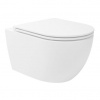 Kielle Oudee Závěsné WC se sedátkem SoftClose, Rimless, bílá 30102004