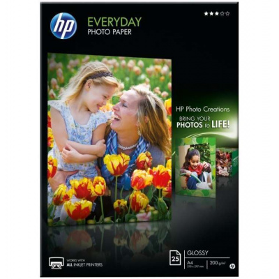 HP Everyday Glossy Photo Paper, 25 listů/A4/210 x 297 mm (Q5451A)