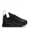 Nike Air Max 270 Trainer Infant Boys Triple Black C6 (22.5)